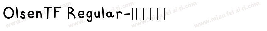 OlsenTF Regular字体转换